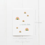 A Little Hello Card – Friendship Card – Folded 4.25 x 5.5 Greeting Card – Social Stationery