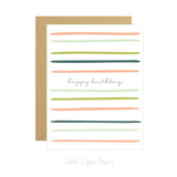 Happy Birthday Card – Friendship Card – Folded 4.25 x 5.5 Greeting Card – Social Stationery