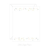 Colorful Dots Flat Note Card – Friendship Card – Flat 4.25 x 5.5 Note Card – Social Stationery