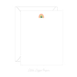 Rainbow Flat Note Card – Friendship Card – Flat 4.25 x 5.5 Note Card – Social Stationery