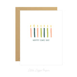 Happy Cake Day Card – Happy Birthday Card – Friendship Card – Folded 4.25 x 5.5 Greeting Card – Social Stationery