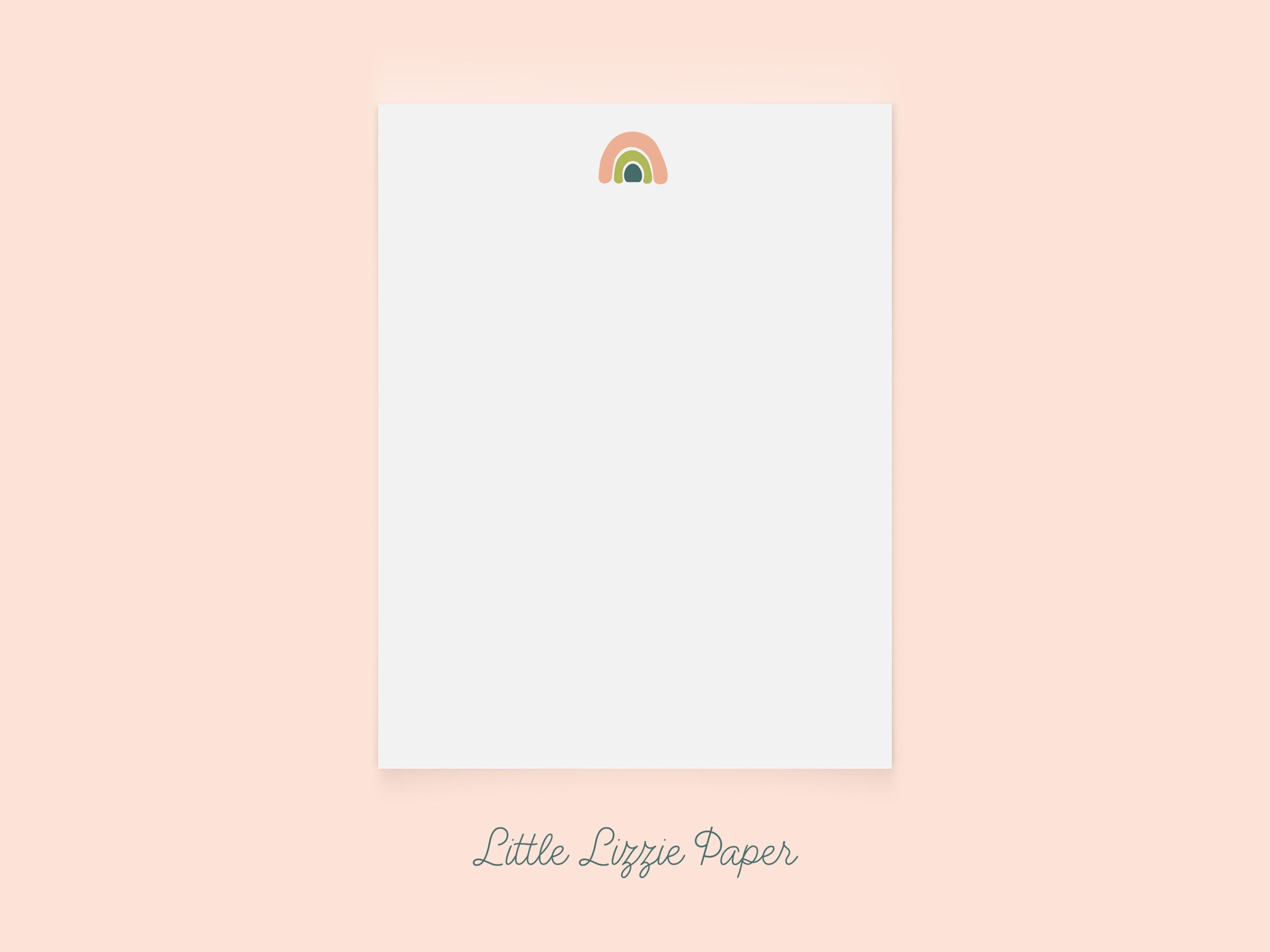 Rainbow Flat Note Card – Friendship Card – Flat 4.25 x 5.5 Note Card – Social Stationery