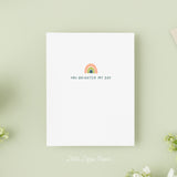 You Brighten My Day Card – Friendship Card – Folded 4.25 x 5.5 Greeting Card – Social Stationery