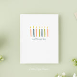 Happy Cake Day Card – Happy Birthday Card – Friendship Card – Folded 4.25 x 5.5 Greeting Card – Social Stationery