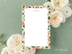 Floral Notes Notepad – 50-Sheet Tear-Off Notepad, 5.5 x 8.5 Notepad