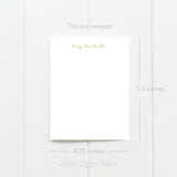 Hey, Hi, Hello Notepad – 50-Sheet Tear-Off Notepad, 4.25 x 5.5 Notepad