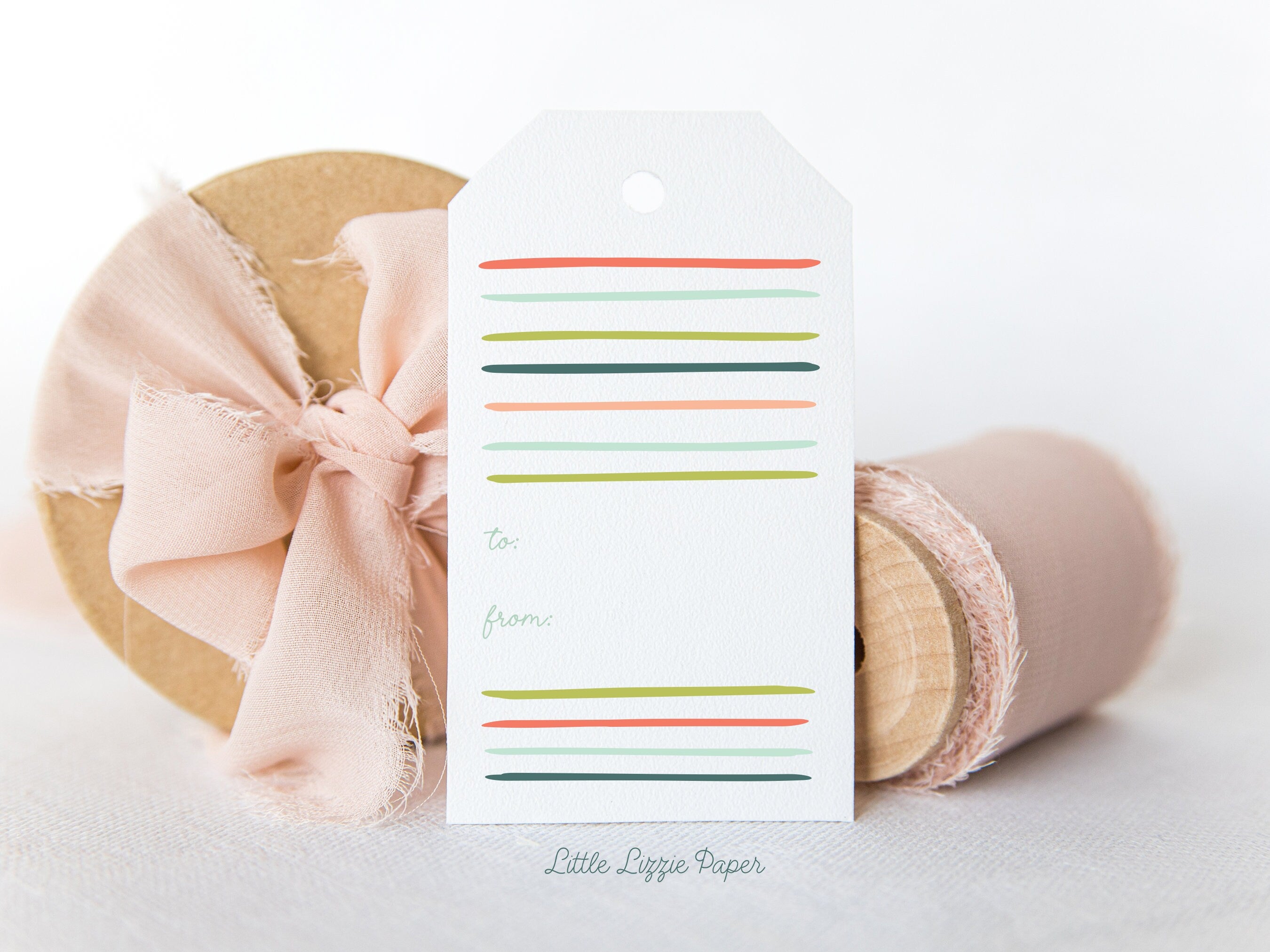 Festive Lines Gift Tags – Set of 8 Gift Tags – 2 x 3.5 Gift Tags – Birthday Gift Tags – Christmas Gift Tags – Holiday Gift Tags