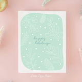 Happy Holidays Card – Christmas Card – Holiday Card – Folded A2 Greeting Card – Social Stationery