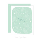 Happy Holidays Card – Christmas Card – Holiday Card – Folded A2 Greeting Card – Social Stationery