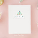 Warmest Wishes Card – Christmas Card – Holiday Card – Folded A2 Greeting Card – Social Stationery