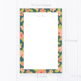 Notepad Bundle – Floral To Do and Sounds Like a Plan Notepads – 50-Sheet Tear-Off Notepads, 5.5 x 8.5 Notepad, 4.25 x 5.5 Notepad