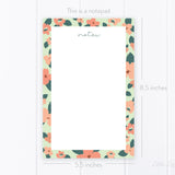 Floral Notes Notepad – 50-Sheet Tear-Off Notepad, 5.5 x 8.5 Notepad