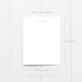 So Noted Notepad – 50-Sheet Tear-Off Notepad, 4.25 x 5.5 Notepad