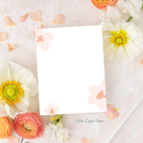 Blush Floral Notepad – 50-Sheet Tear-Off Notepad, 4.25 x 5.5 Notepad