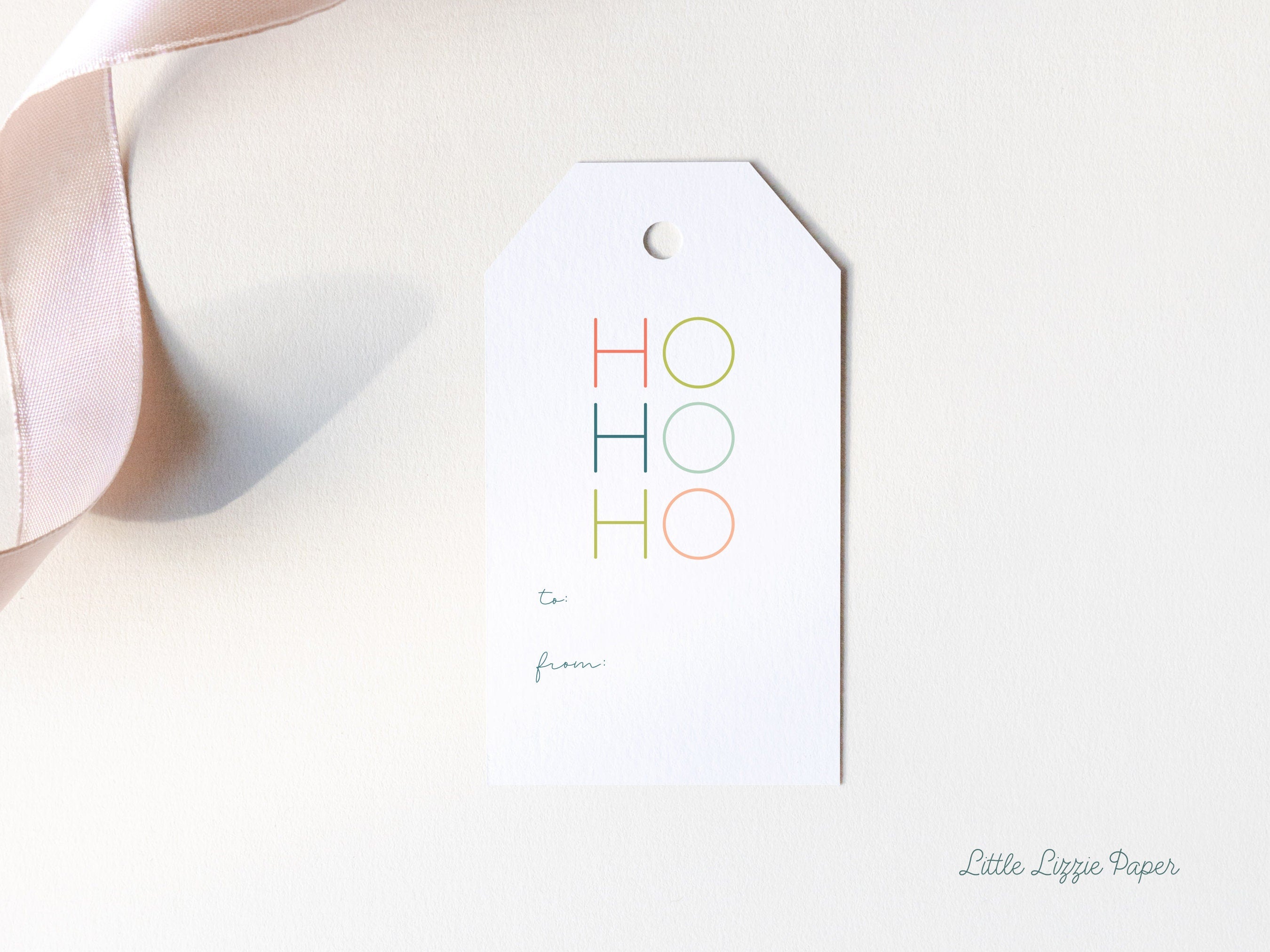 Ho Ho Ho Gift Tags – Set of 8 Gift Tags – Christmas Gift Tags – Holiday Gift Tags