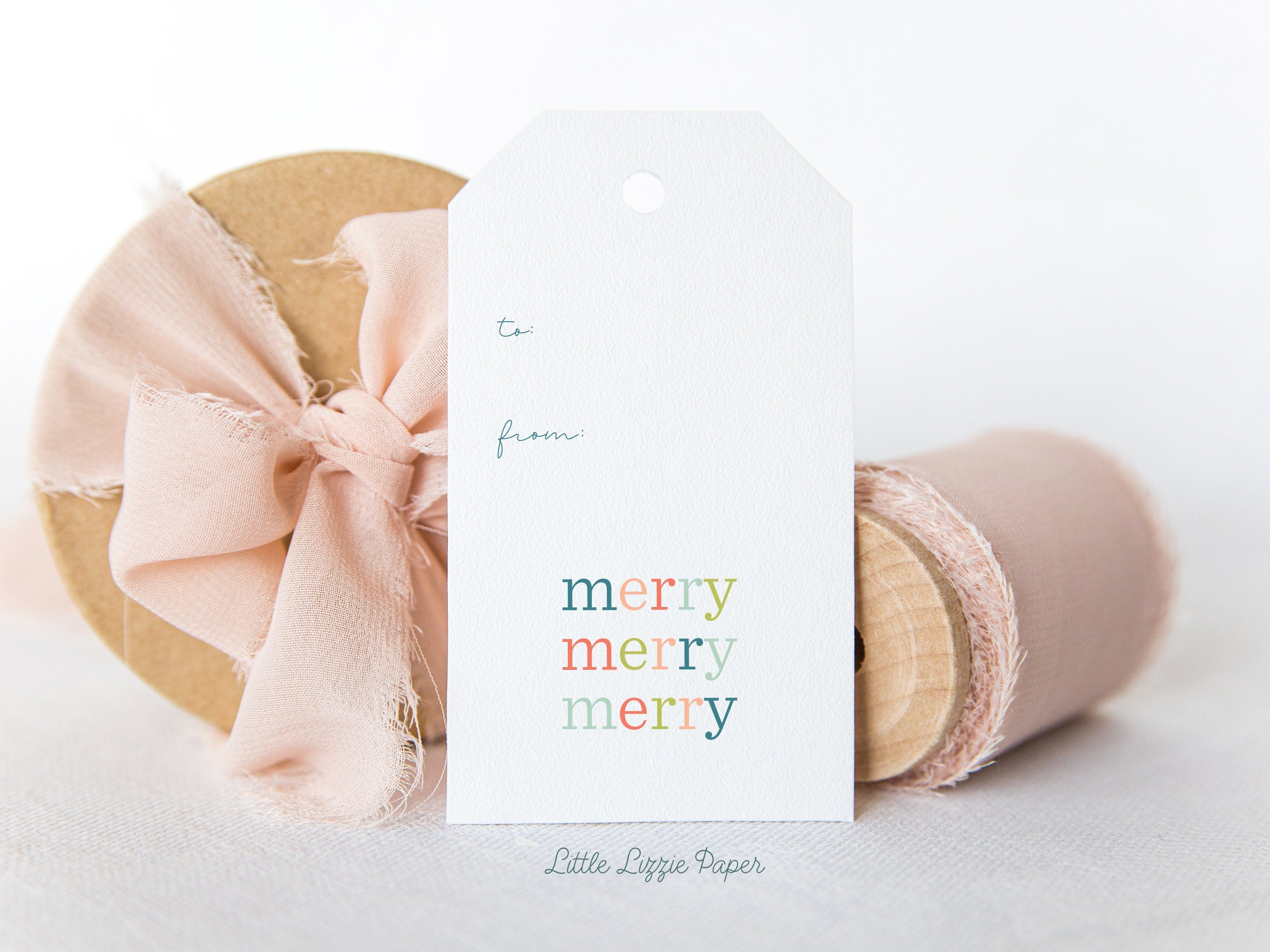 Merry Merry Merry Gift Tags – Set of 8 Gift Tags – Christmas Gift Tags – Holiday Gift Tags