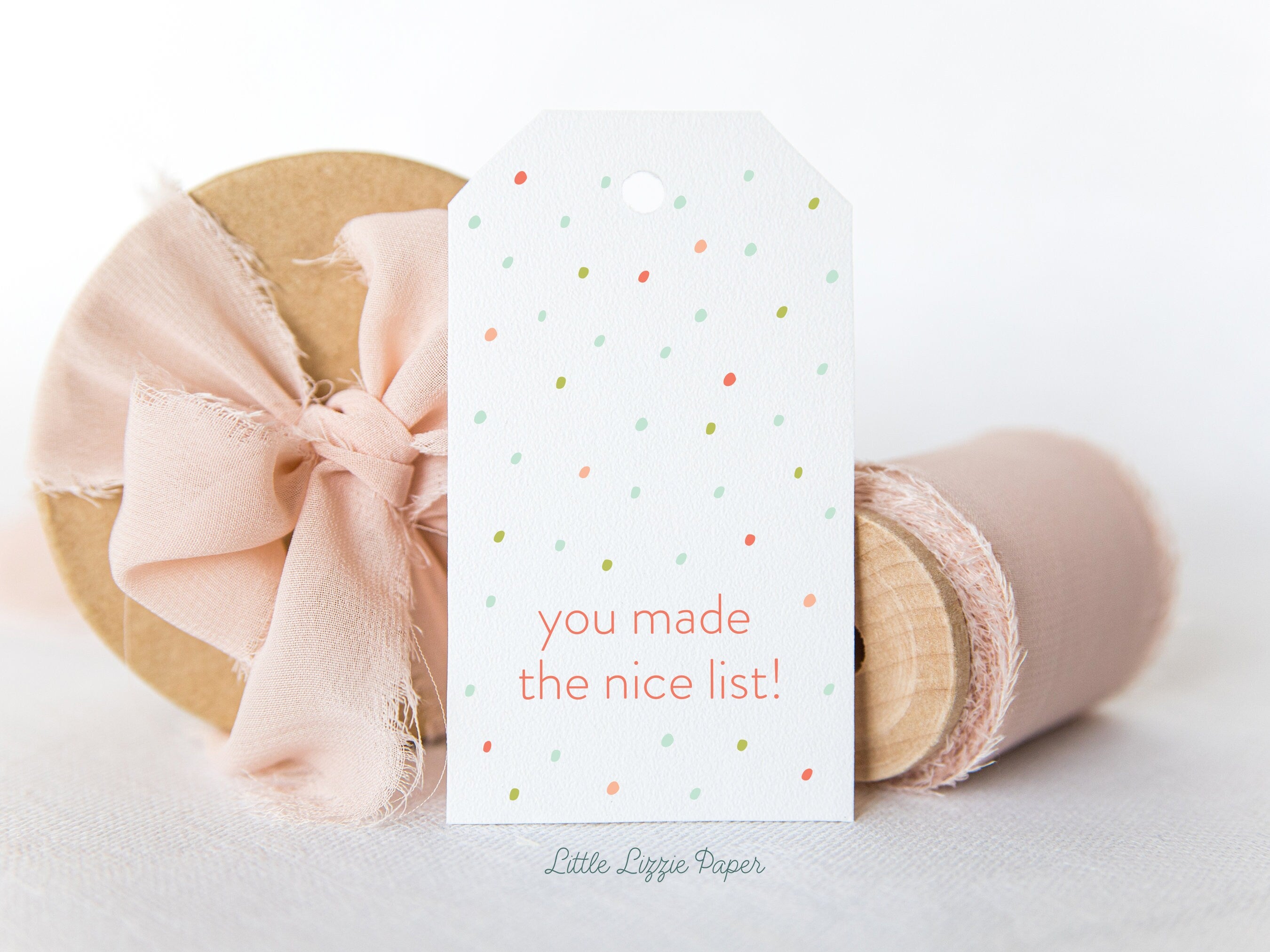 Nice List Gift Tags – Set of 8 Gift Tags – Christmas Gift Tags – Holiday Gift Tags