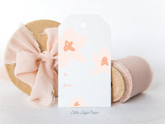 Pink Floral Gift Tags – Set of 8 Gift Tags – 2 x 3.5 Gift Tags – Birthday Gift Tags – Holiday Gift Tags