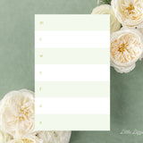 Weekly Color Block Notepad – 50-Sheet Tear-Off Notepad, 5.5 x 8.5 Notepad