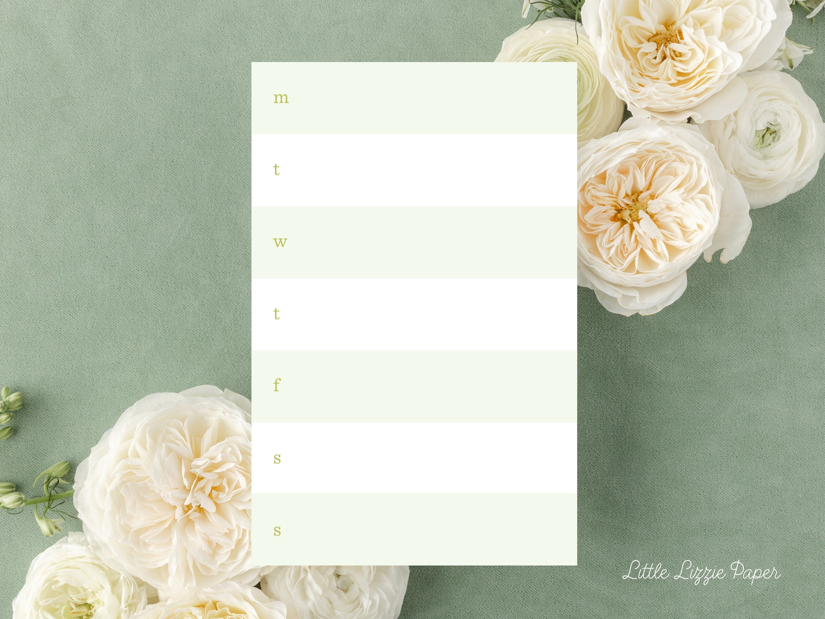 Weekly Color Block Notepad – 50-Sheet Tear-Off Notepad, 5.5 x 8.5 Notepad