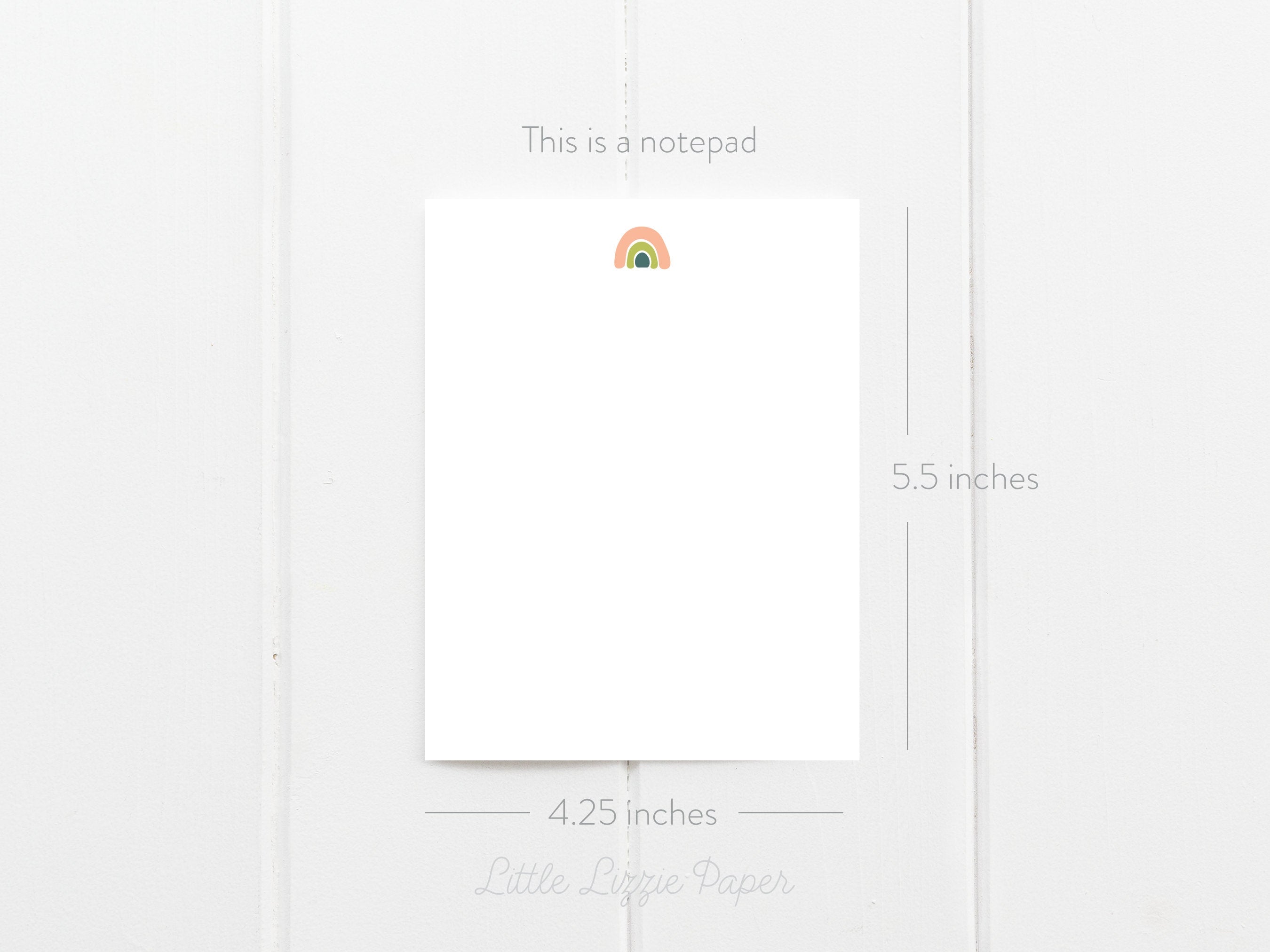 Rainbow Notepad – 50-Sheet Tear-Off Notepad, 4.25 x 5.5 Notepad