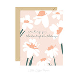 Wishing You the Best of Birthdays Card – Birthday Card – Friendship Card – Folded 4.25 x 5.5 Greeting Card – Social Stationery