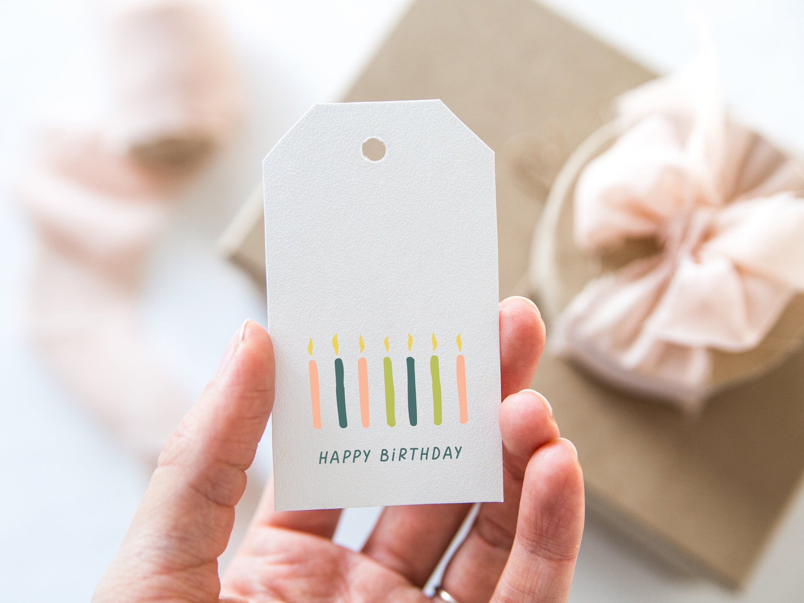 Happy Birthday Gift Tags – Set of 8 Gift Tags – 2 x 3.5 Gift Tags – Birthday Gift Tags – Holiday Gift Tags