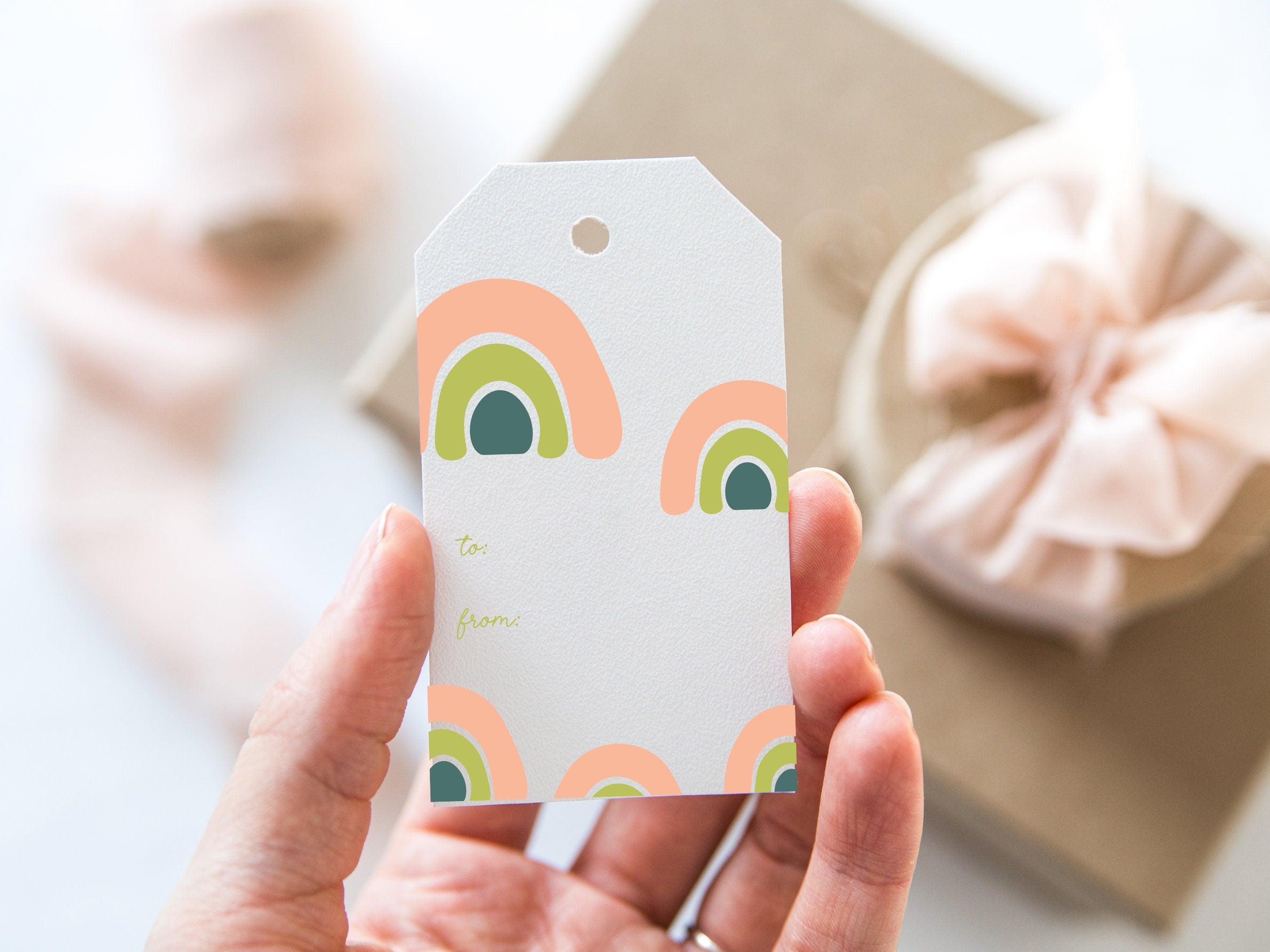 Rainbow Gift Tags – Set of 8 Gift Tags – 2 x 3.5 Gift Tags – Birthday Gift Tags – Holiday Gift Tags