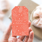 Happy Holidays Red Gift Tags – Set of 8 Gift Tags – Christmas Gift Tags – Holiday Gift Tags