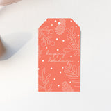 Happy Holidays Red Gift Tags – Set of 8 Gift Tags – Christmas Gift Tags – Holiday Gift Tags