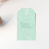 Happy Holidays Gift Tags – Set of 8 Gift Tags – Christmas Gift Tags – Holiday Gift Tags