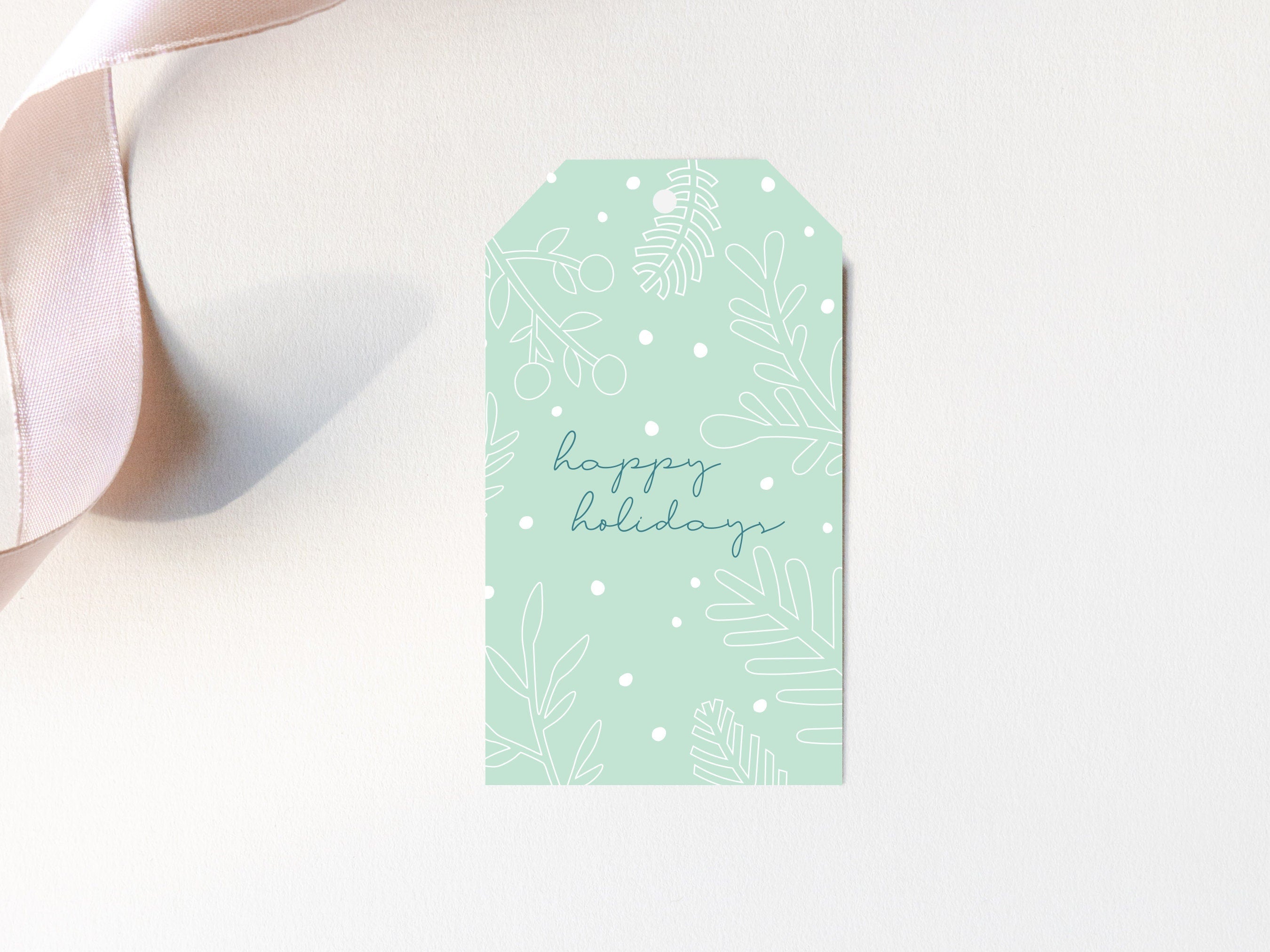 Happy Holidays Gift Tags – Set of 8 Gift Tags – Christmas Gift Tags – Holiday Gift Tags