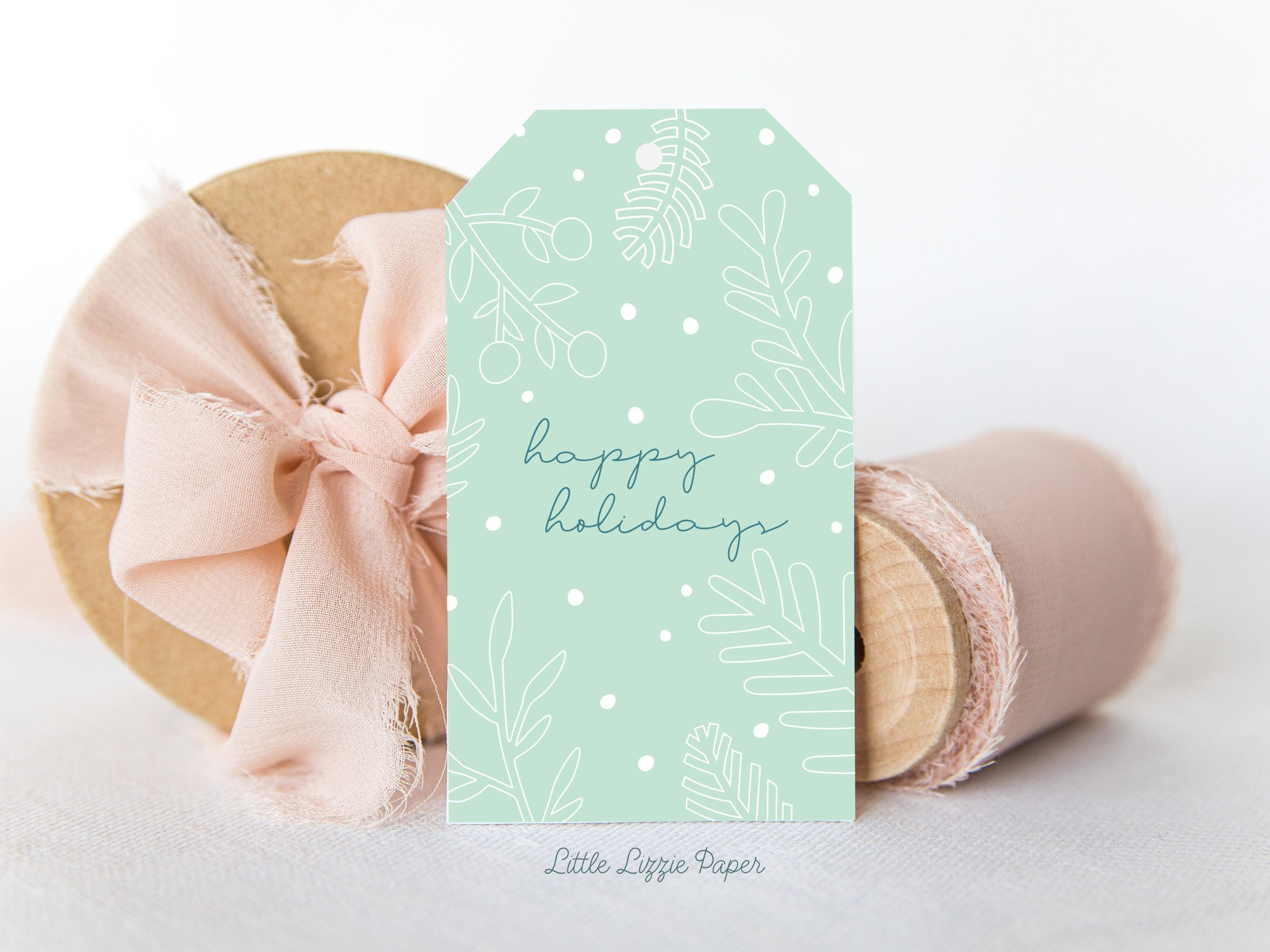 Happy Holidays Gift Tags – Set of 8 Gift Tags – Christmas Gift Tags – Holiday Gift Tags