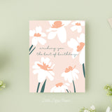 Wishing You the Best of Birthdays Card – Birthday Card – Friendship Card – Folded 4.25 x 5.5 Greeting Card – Social Stationery
