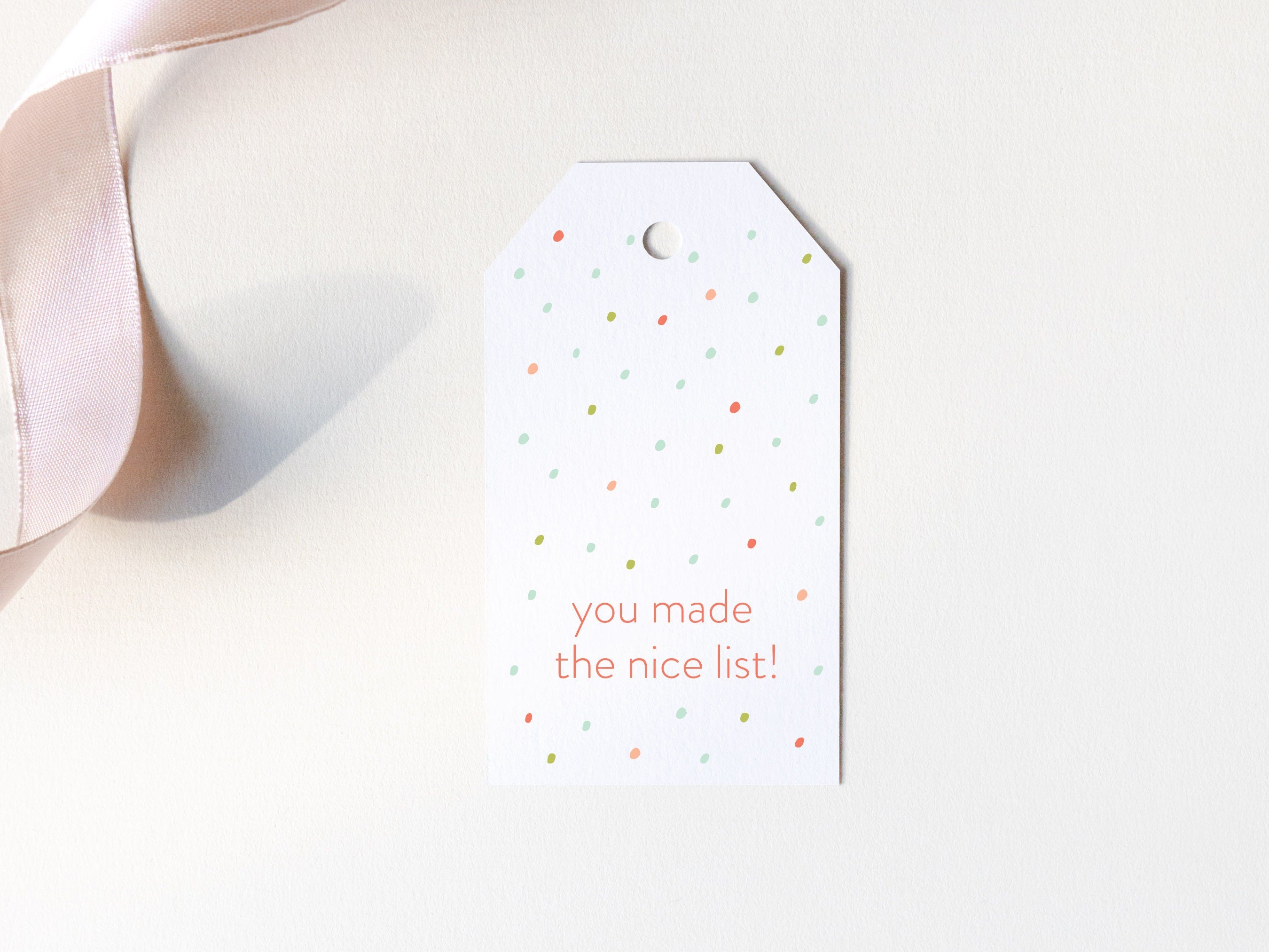 Nice List Gift Tags – Set of 8 Gift Tags – Christmas Gift Tags – Holiday Gift Tags