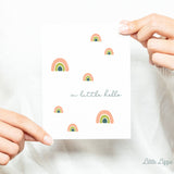 A Little Hello Card – Friendship Card – Folded 4.25 x 5.5 Greeting Card – Social Stationery