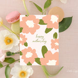 Mother's Day Card – Floral Card – Folded 4.25 x 5.5 Greeting Card – Social Stationery