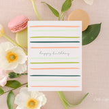 Happy Birthday Card – Friendship Card – Folded 4.25 x 5.5 Greeting Card – Social Stationery