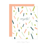 Congratulations Card - Graduation Card – Folded 4.25 x 5.5 Greeting Card – Social Stationery
