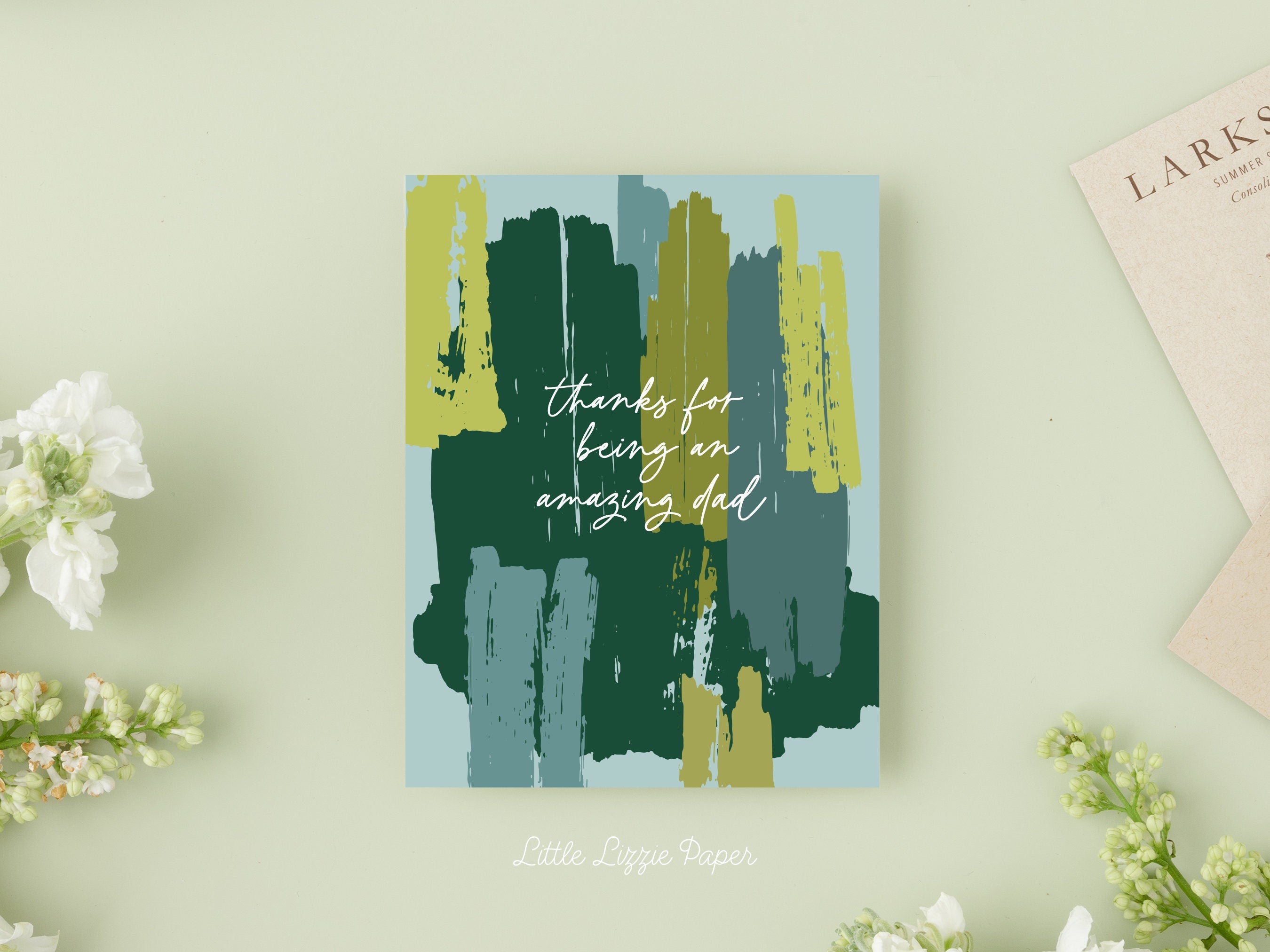 Amazing Dad Card – Father's Day Card – Birthday Card – Folded 4.25 x 5.5 Greeting Card – Social Stationery