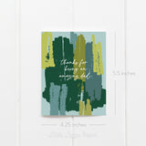 Amazing Dad Card – Father's Day Card – Birthday Card – Folded 4.25 x 5.5 Greeting Card – Social Stationery