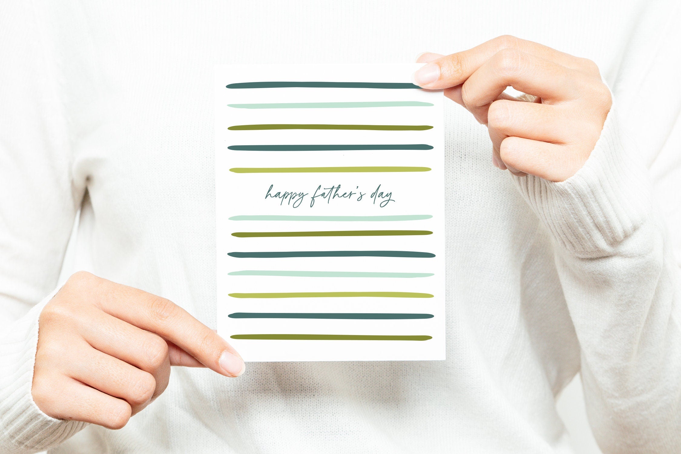Father's Day Card – Folded 4.25 x 5.5 Greeting Card – Social Stationery