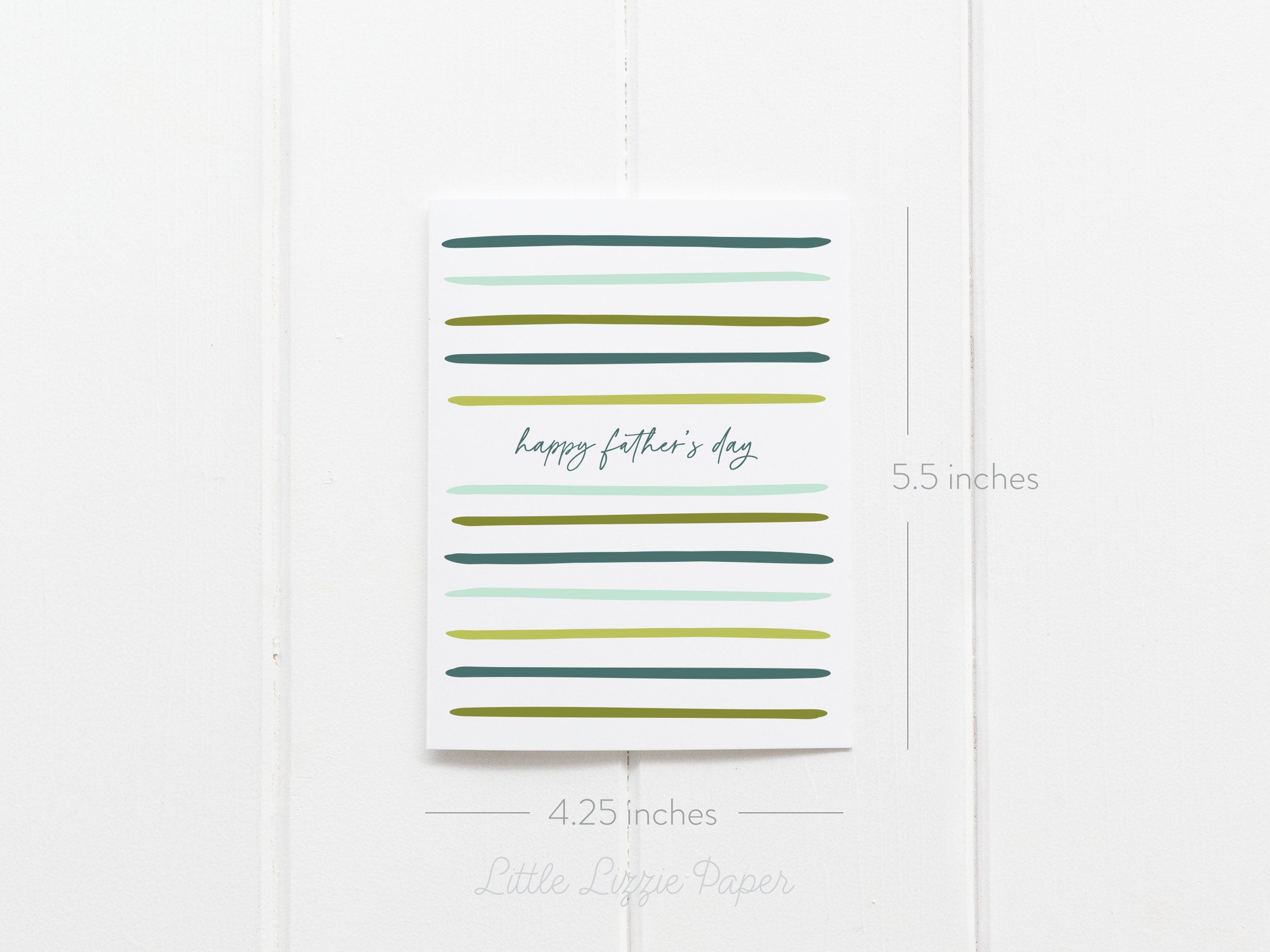 Father's Day Card – Folded 4.25 x 5.5 Greeting Card – Social Stationery