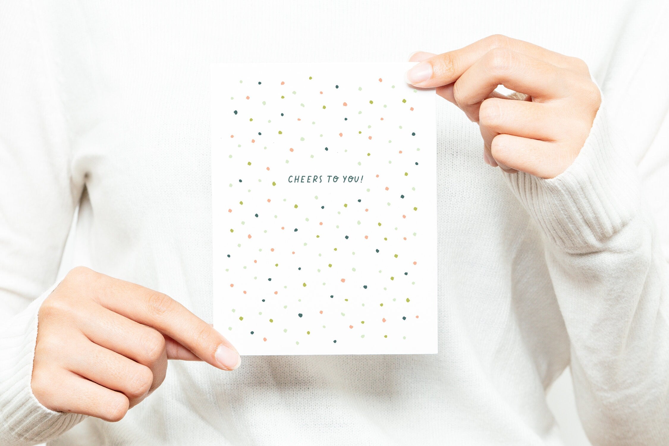 Cheers to You Card - Graduation Card – Wedding Card – Folded 4.25 x 5.5 Greeting Card – Social Stationery