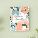 Wishing You a Lifetime of Happiness Card – Wedding Card – Congratulations Card – Folded 4.25 x 5.5 Greeting Card – Social Stationery