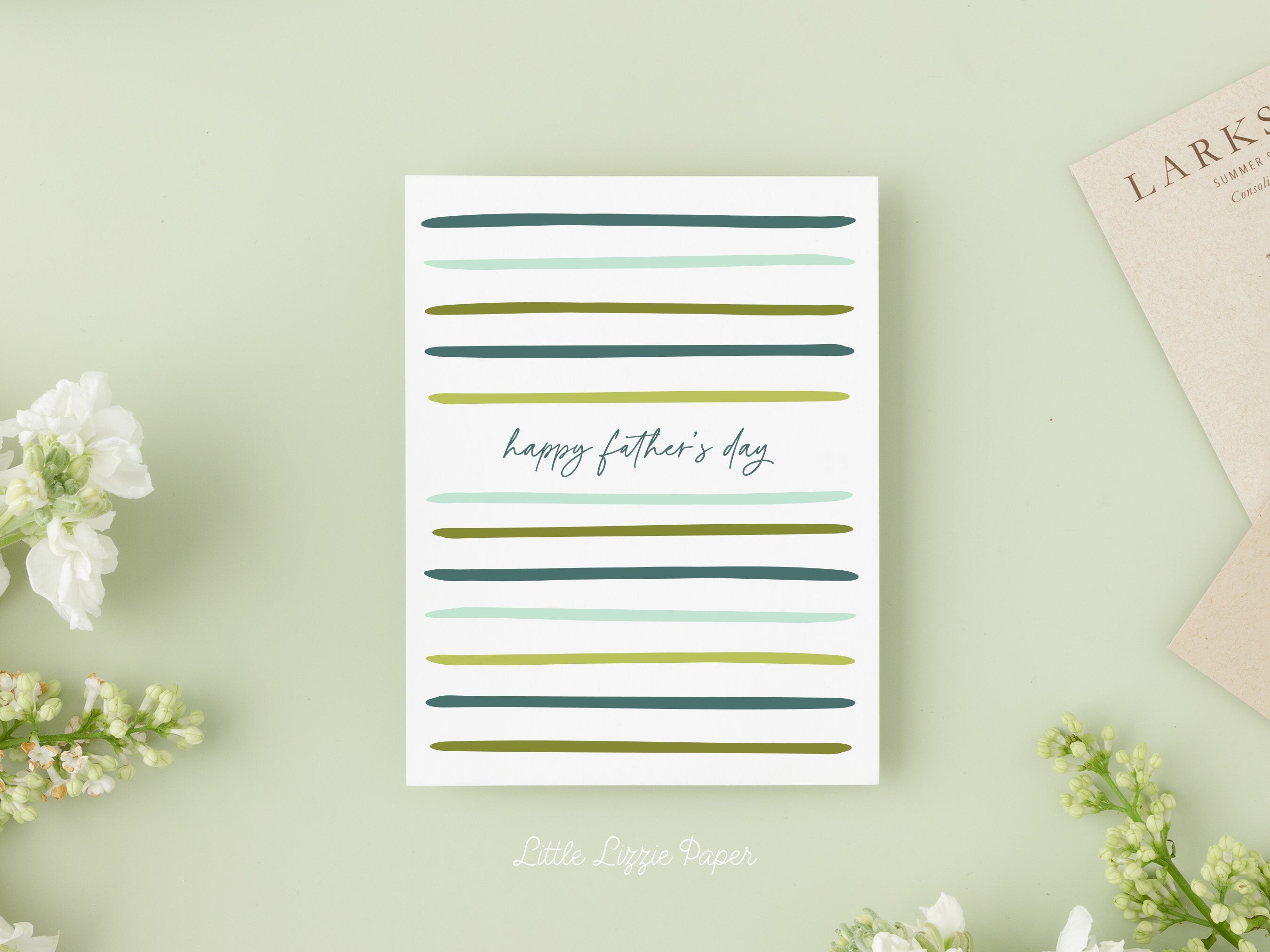 Father's Day Card – Folded 4.25 x 5.5 Greeting Card – Social Stationery