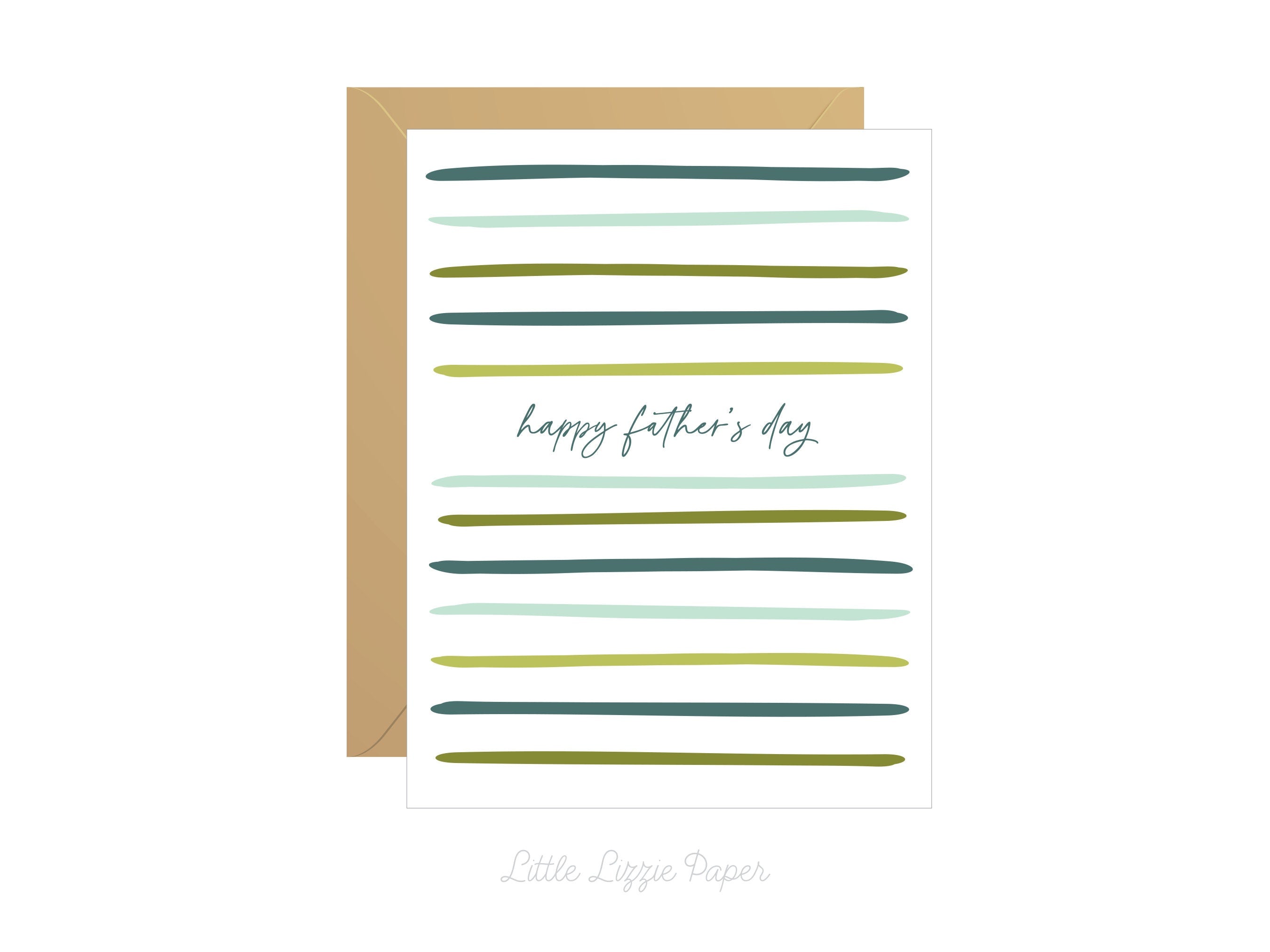 Father's Day Card – Folded 4.25 x 5.5 Greeting Card – Social Stationery
