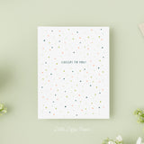 Cheers to You Card - Graduation Card – Wedding Card – Folded 4.25 x 5.5 Greeting Card – Social Stationery