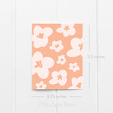 Floral Card Bundle – Set of 6 Folded 4.25 x 5.5 Greeting Cards – Blank Cards – Social Stationery