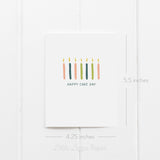 Birthday Card Bundle – Set of 6 Folded 4.25 x 5.5 Greeting Cards – Social Stationery